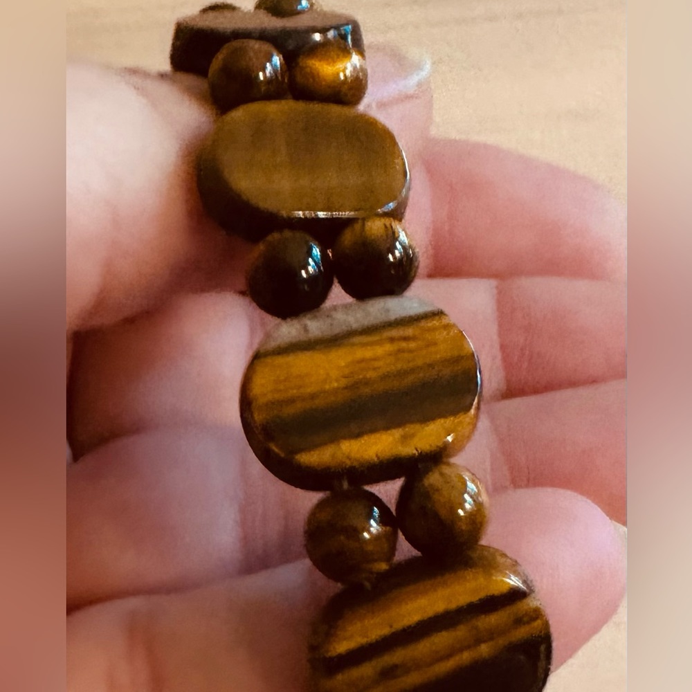 Two-Tiger Eye bracelets - Picture 3 of 6